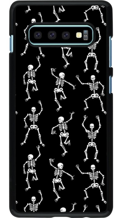 Samsung Galaxy S10+ Case Hülle - Halloween 2024 dancing skeleton