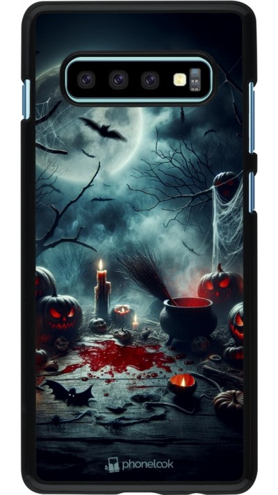 Samsung Galaxy S10+ Case Hülle - Halloween 2024 Dunkler Mond