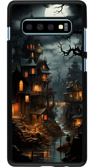 Samsung Galaxy S10+ Case Hülle - Halloween 2024 scary town