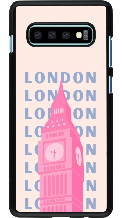 Samsung Galaxy S10+ Case Hülle - London Pink Print