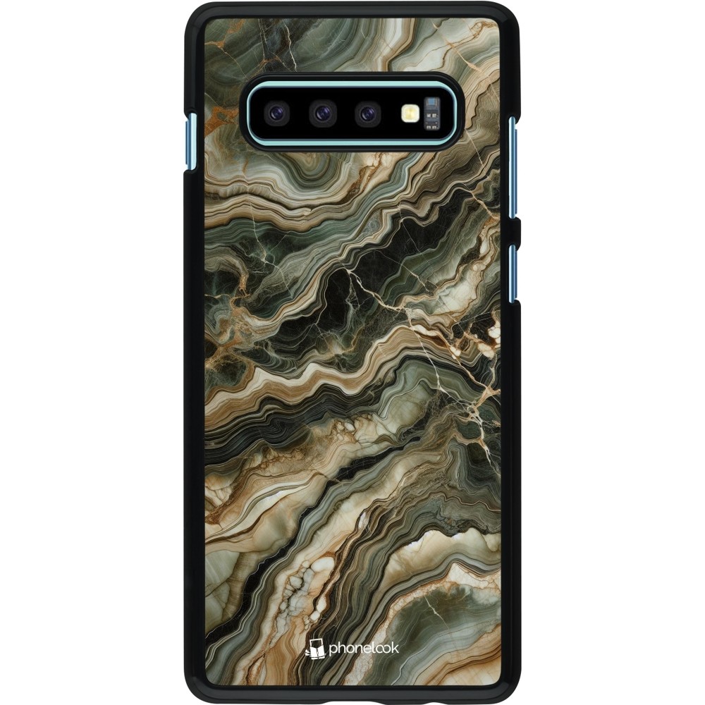 Samsung Galaxy S10+ Case Hülle - Oliv Marmor