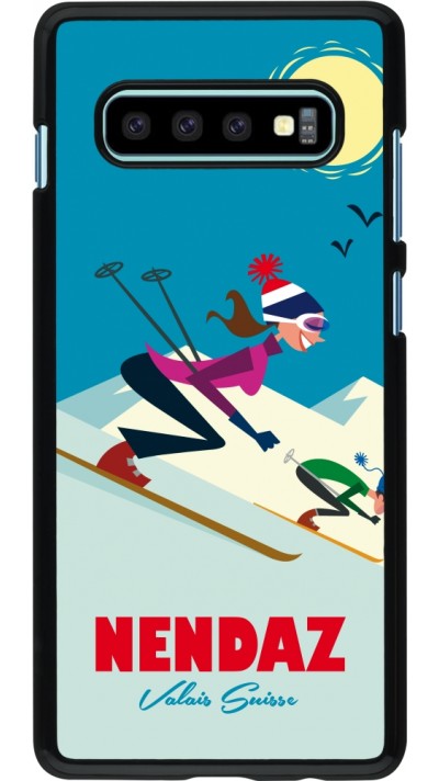Coque Samsung Galaxy S10+ - Nendaz Ski Downhill