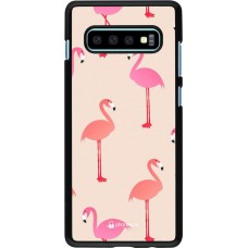 Hülle Samsung Galaxy S10+ - Pink Flamingos Pattern