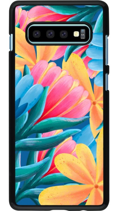 Samsung Galaxy S10+ Case Hülle - Spring 23 colorful flowers