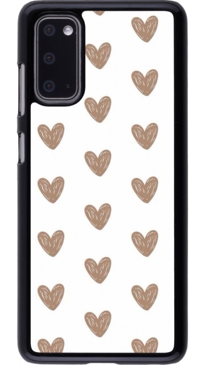 Samsung Galaxy S20 Case Hülle - Autumn 2024 brown hearts