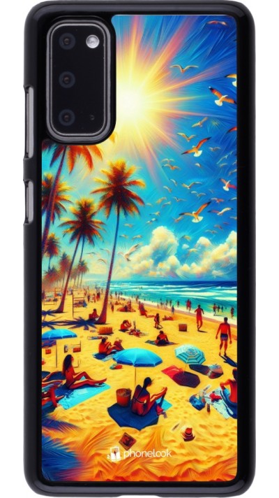 Samsung Galaxy S20 Case Hülle - Sommer Paradies Farbe