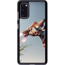 Samsung Galaxy S20 Case Hülle - Giraffe mit Blase