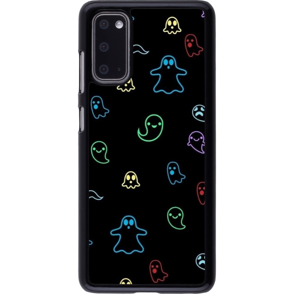 Samsung Galaxy S20 Case Hülle - Halloween 2024 colorful ghosts