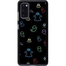 Samsung Galaxy S20 Case Hülle - Halloween 2024 colorful ghosts