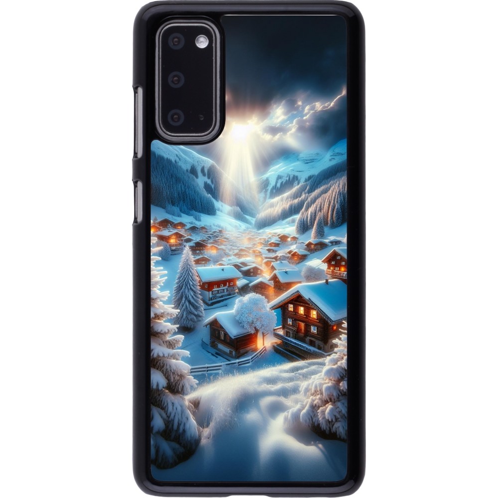 Samsung Galaxy S20 Case Hülle - Berg Schnee Licht