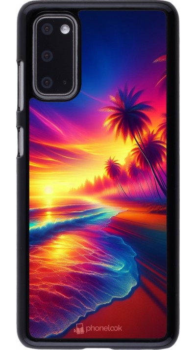 Samsung Galaxy S20 Case Hülle - Strand Sonnenuntergang auffällig