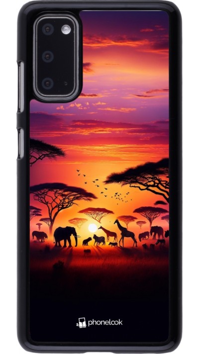 Samsung Galaxy S20 Case Hülle - Safari Sonnenuntergang Wildtiere