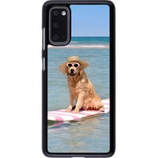 Samsung Galaxy S20 Case Hülle - Summer Dog on Paddle