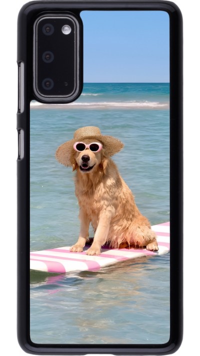 Samsung Galaxy S20 Case Hülle - Summer Dog on Paddle