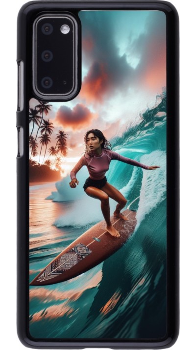 Samsung Galaxy S20 Case Hülle - Surferin aus Bali