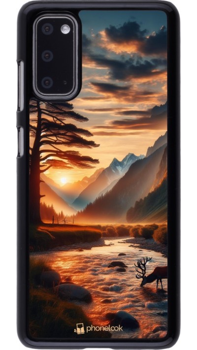 Samsung Galaxy S20 Case Hülle - Tal Sonnenuntergang Hirsch Baum