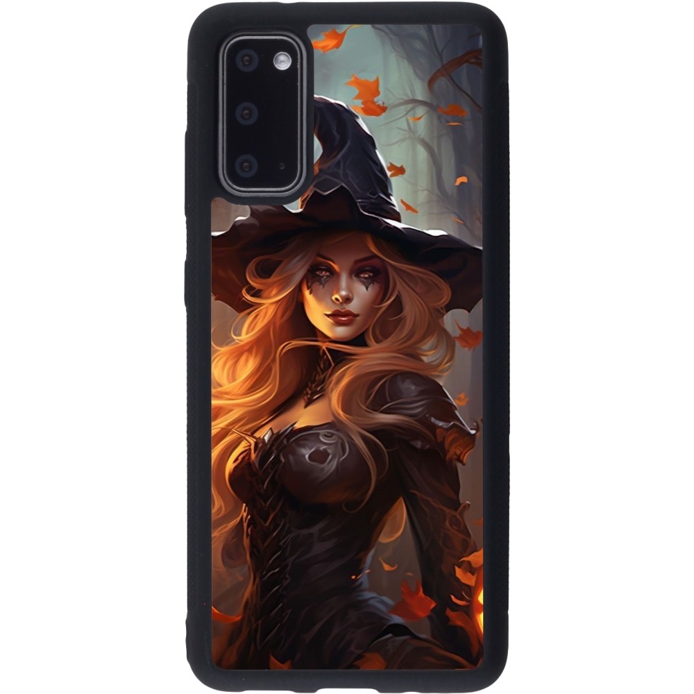 Samsung Galaxy S20 Case Hülle - Silikon schwarz Halloween 2024 sexy witch