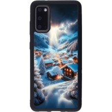 Samsung Galaxy S20 Case Hülle - Silikon schwarz Berg Schnee Licht