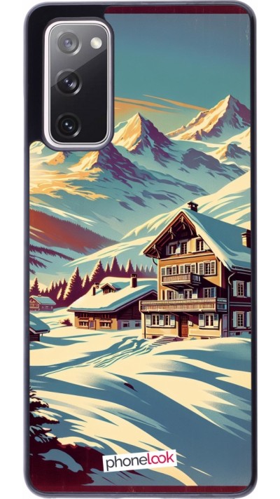 Samsung Galaxy S20 FE 5G Case Hülle - Chalet Berg verschneit