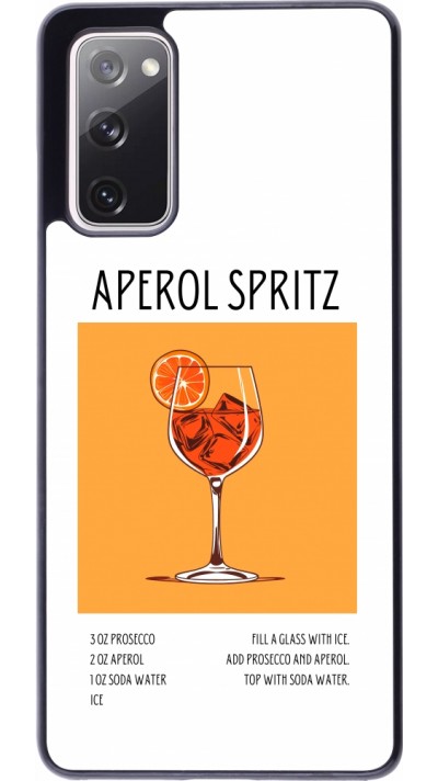 Samsung Galaxy S20 FE 5G Case Hülle - Cocktail Rezept Aperol Spritz