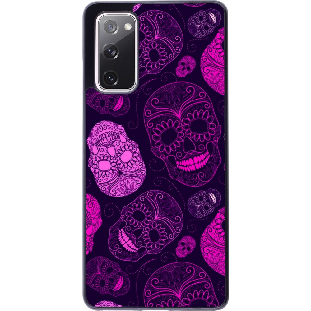 Samsung Galaxy S20 FE 5G Case Hülle - Halloween 2023 pink skulls