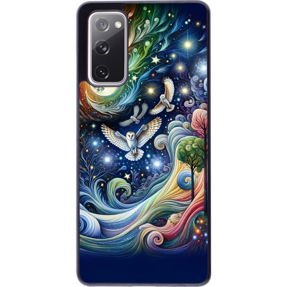 Samsung Galaxy S20 FE 5G Case Hülle - Fliegender Blumen-Eule