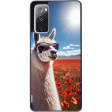 Samsung Galaxy S20 FE 5G Case Hülle - Lama Chic in Mohnblume