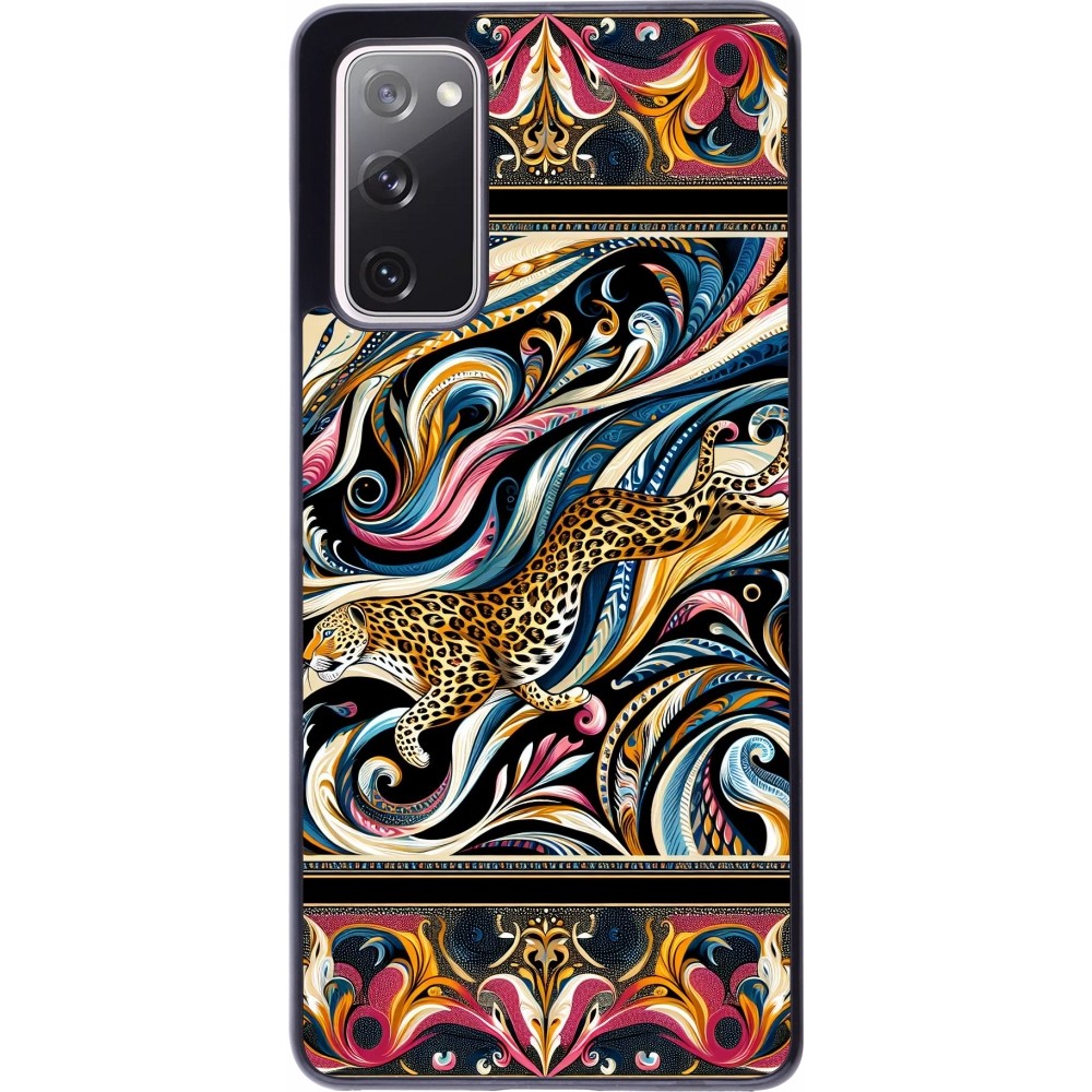 Samsung Galaxy S20 FE 5G Case Hülle - Leopard Abstrakte Kunst