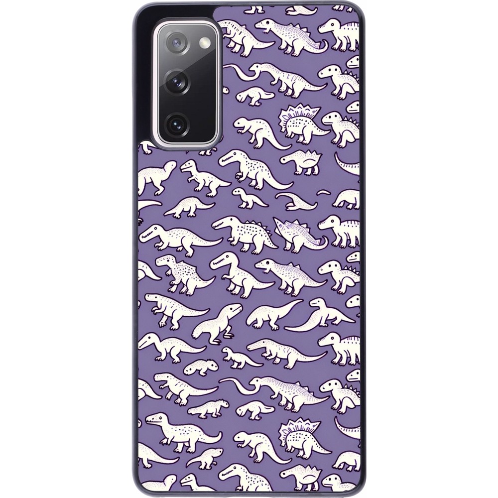 Samsung Galaxy S20 FE 5G Case Hülle - Mini-Dino-Muster violett