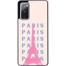 Samsung Galaxy S20 FE 5G Case Hülle - Paris Pink Print