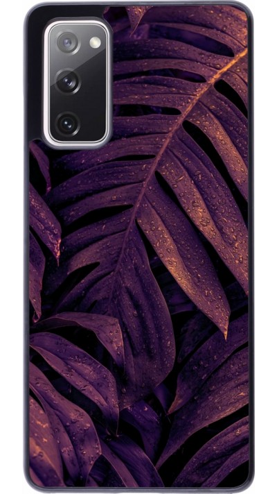 Samsung Galaxy S20 FE 5G Case Hülle - Purple Light Leaves