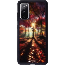 Samsung Galaxy S20 FE 5G Case Hülle - Silikon schwarz Herbstlicher goldener Glanz