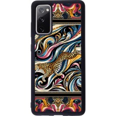 Samsung Galaxy S20 FE 5G Case Hülle - Silikon schwarz Leopard Abstrakte Kunst