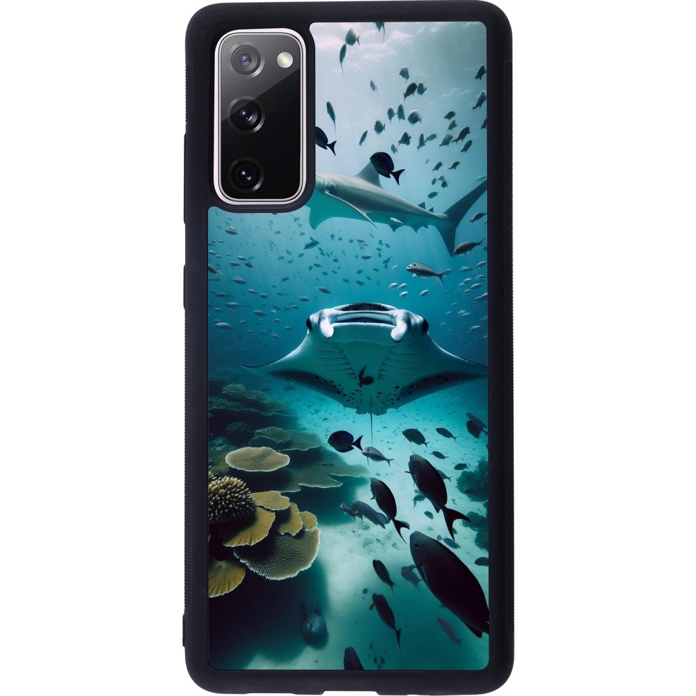 Samsung Galaxy S20 FE 5G Case Hülle - Silikon schwarz Manta Lagune Reinigung