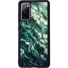 Samsung Galaxy S20 FE 5G Case Hülle - Silikon schwarz Majestätischer grüner Marmor