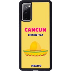 Coque Samsung Galaxy S20 FE 5G - Silicone rigide noir Pop Summer Destination Cancun