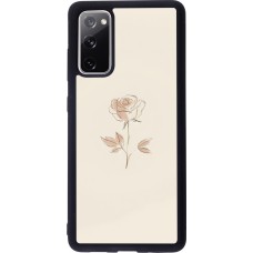 Samsung Galaxy S20 FE 5G Case Hülle - Silikon schwarz Rosa Sand Minimalistisch