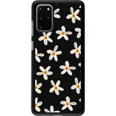 Samsung Galaxy S20+ Case Hülle - Easter 2024 white on black flower