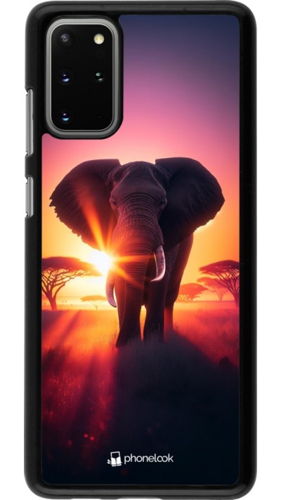 Samsung Galaxy S20+ Case Hülle - Elefant Sonnenaufgang Schönheit