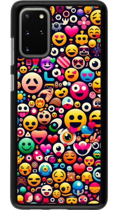 Samsung Galaxy S20+ Case Hülle - Emoji Mix Farbe