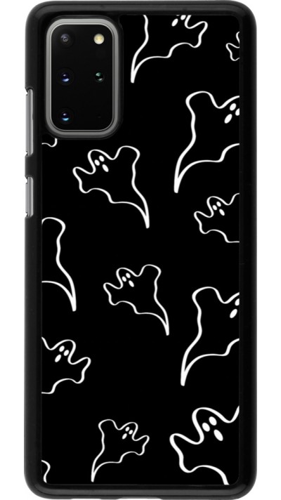 Samsung Galaxy S20+ Case Hülle - Halloween 2024 black and white ghosts