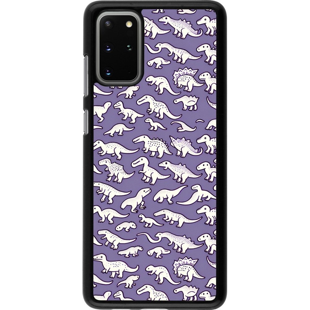 Samsung Galaxy S20+ Case Hülle - Mini-Dino-Muster violett