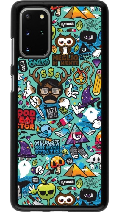 Samsung Galaxy S20+ Case Hülle - Mixed Cartoons Turquoise