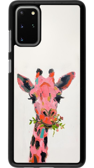 Samsung Galaxy S20+ Case Hülle - Pink Girafe Paint