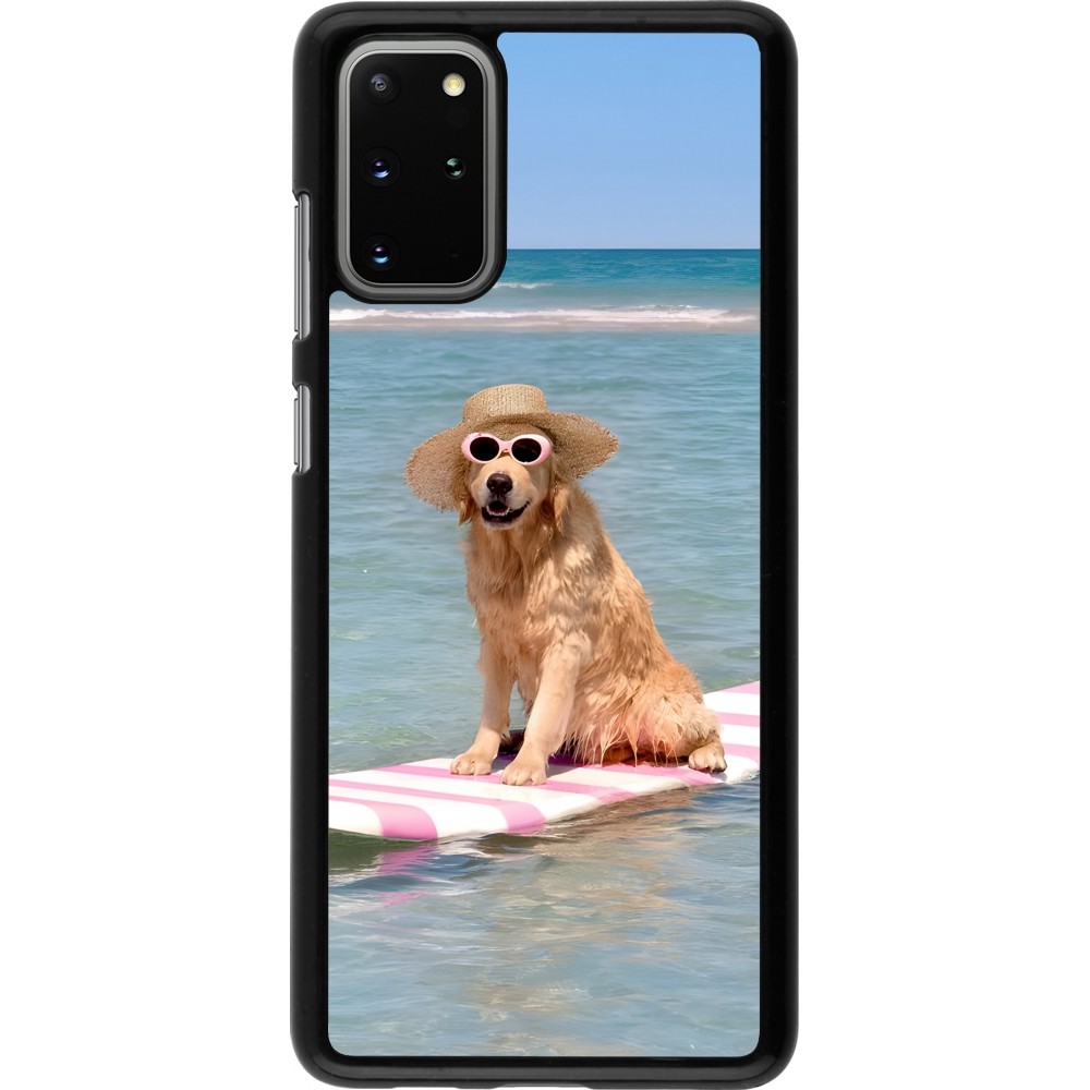 Samsung Galaxy S20+ Case Hülle - Summer Dog on Paddle