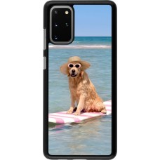 Samsung Galaxy S20+ Case Hülle - Summer Dog on Paddle