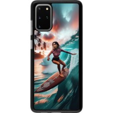 Samsung Galaxy S20+ Case Hülle - Surferin aus Bali