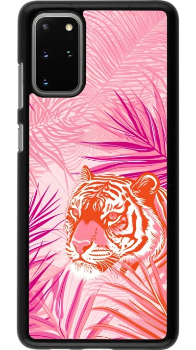 Samsung Galaxy S20+ Case Hülle - Tiger Palmen rosa