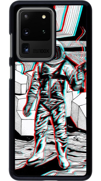 Hülle Samsung Galaxy S20 Ultra - Anaglyph Astronaut