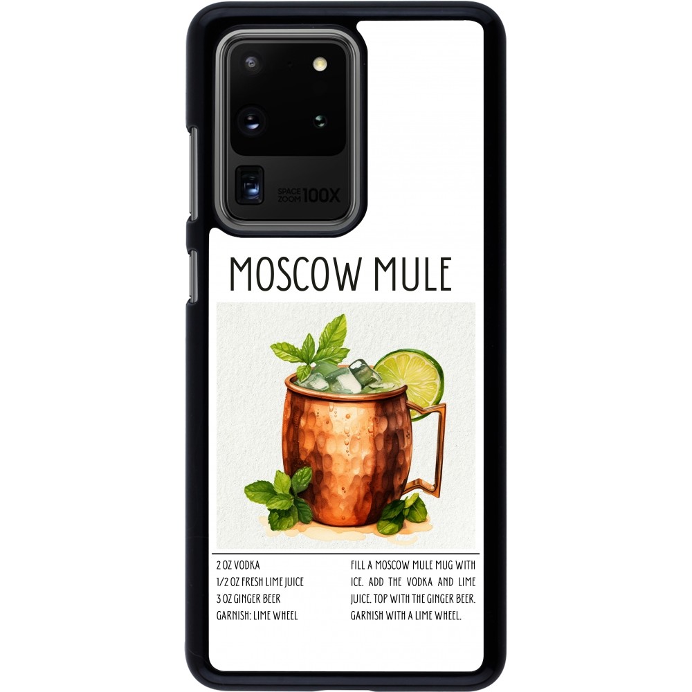 Samsung Galaxy S20 Ultra Case Hülle - Cocktail Rezept Moscow Mule